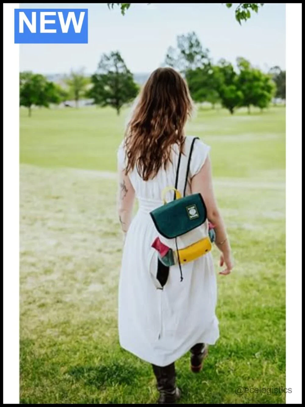 Mini Hemp Backpack with Odor Sealing Pocket, Drawstring Closure, Adjustable
